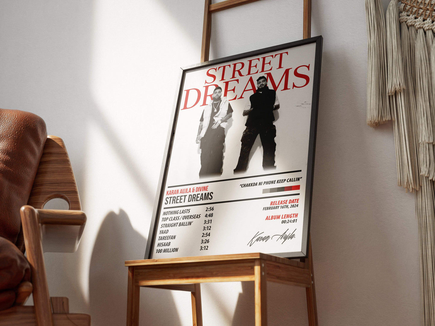 Karan Aujla & Divine - Street Dreams | ALBUM POSTER - PosterVerse