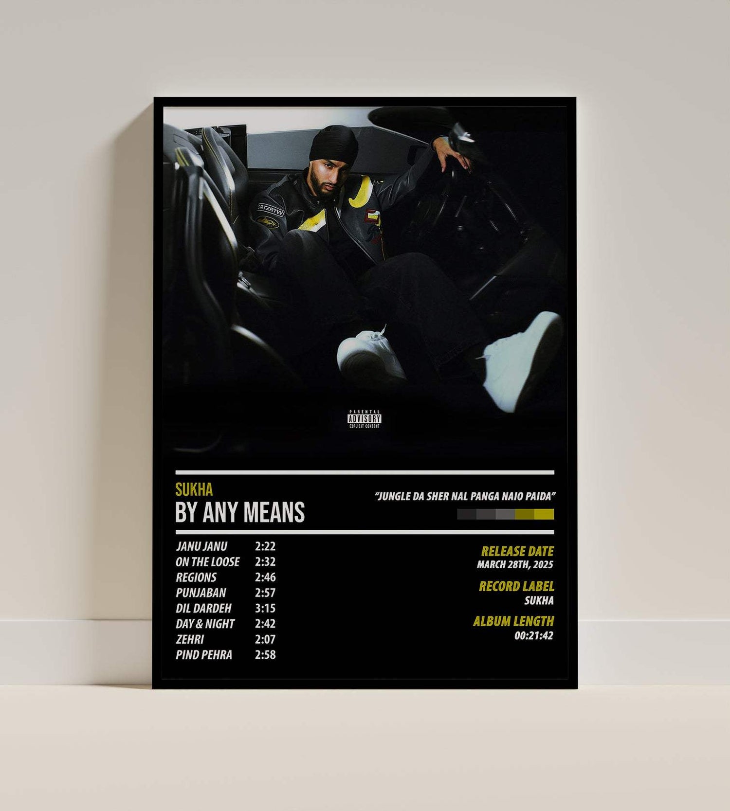 Sukha - By Any Means | ALBUM POSTER - PosterVerse