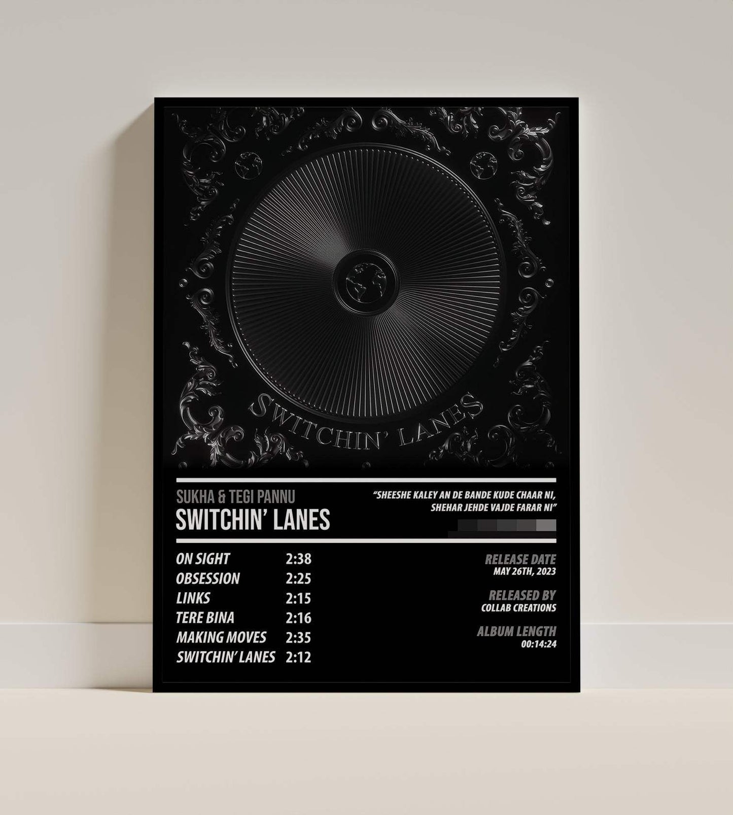 Sukha & Tegi Pannu - Switchin' Lanes | ALBUM POSTER - PosterVerse