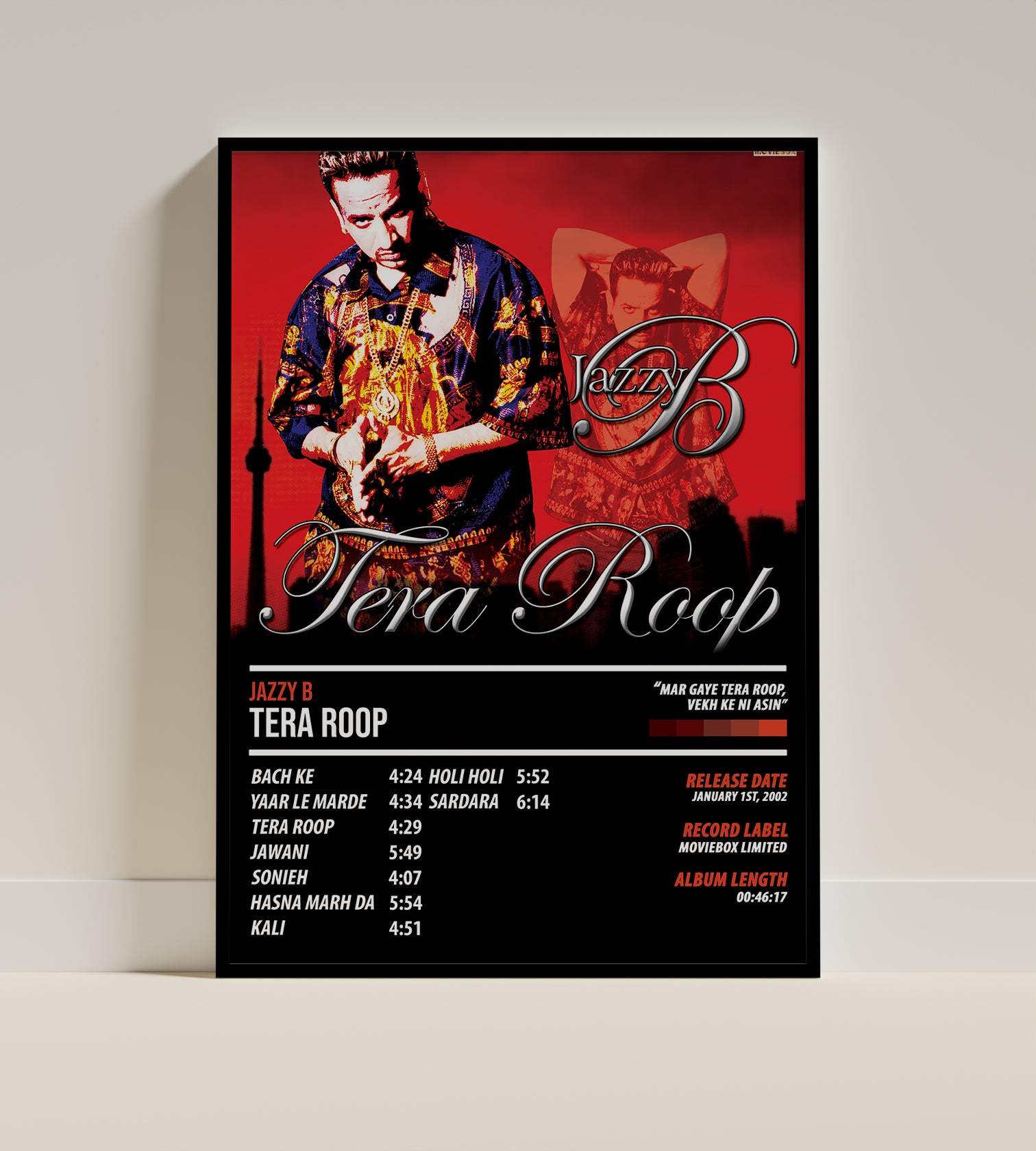 Jazzy B - Tera Roop | ALBUM POSTER - PosterVerse